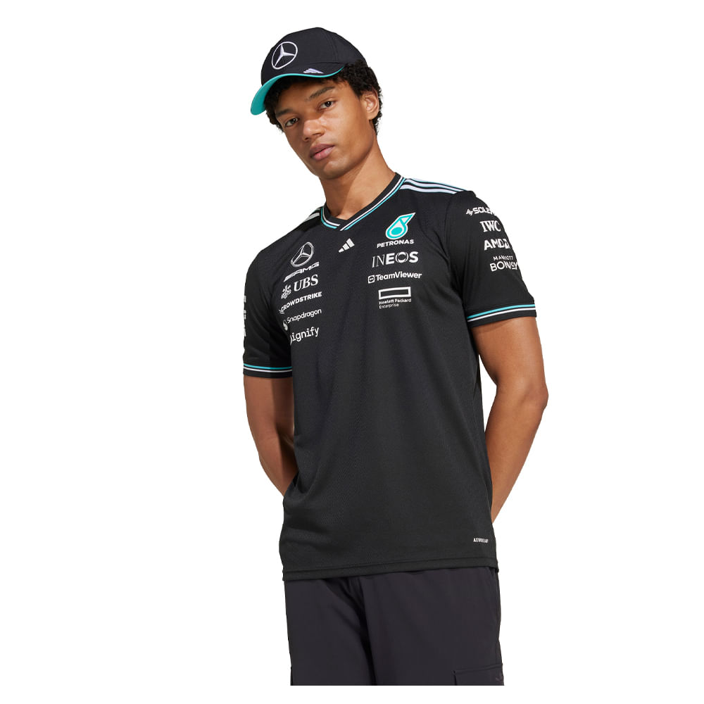 Remera Hombre adidas Oficial De Piloto Mercedes Amg F1