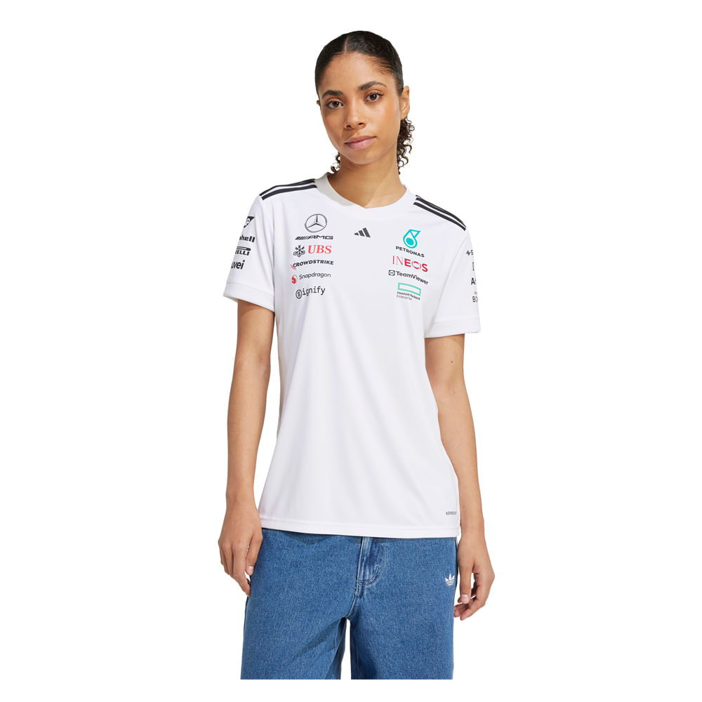 Remera Mujer adidas Piloto Mercedes Benz Amg F1