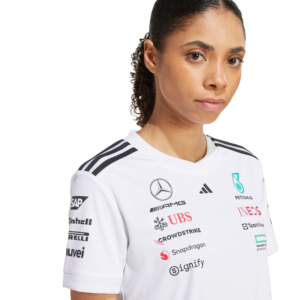 Remera Mujer adidas Piloto Mercedes Benz Amg F1 — imagen 3