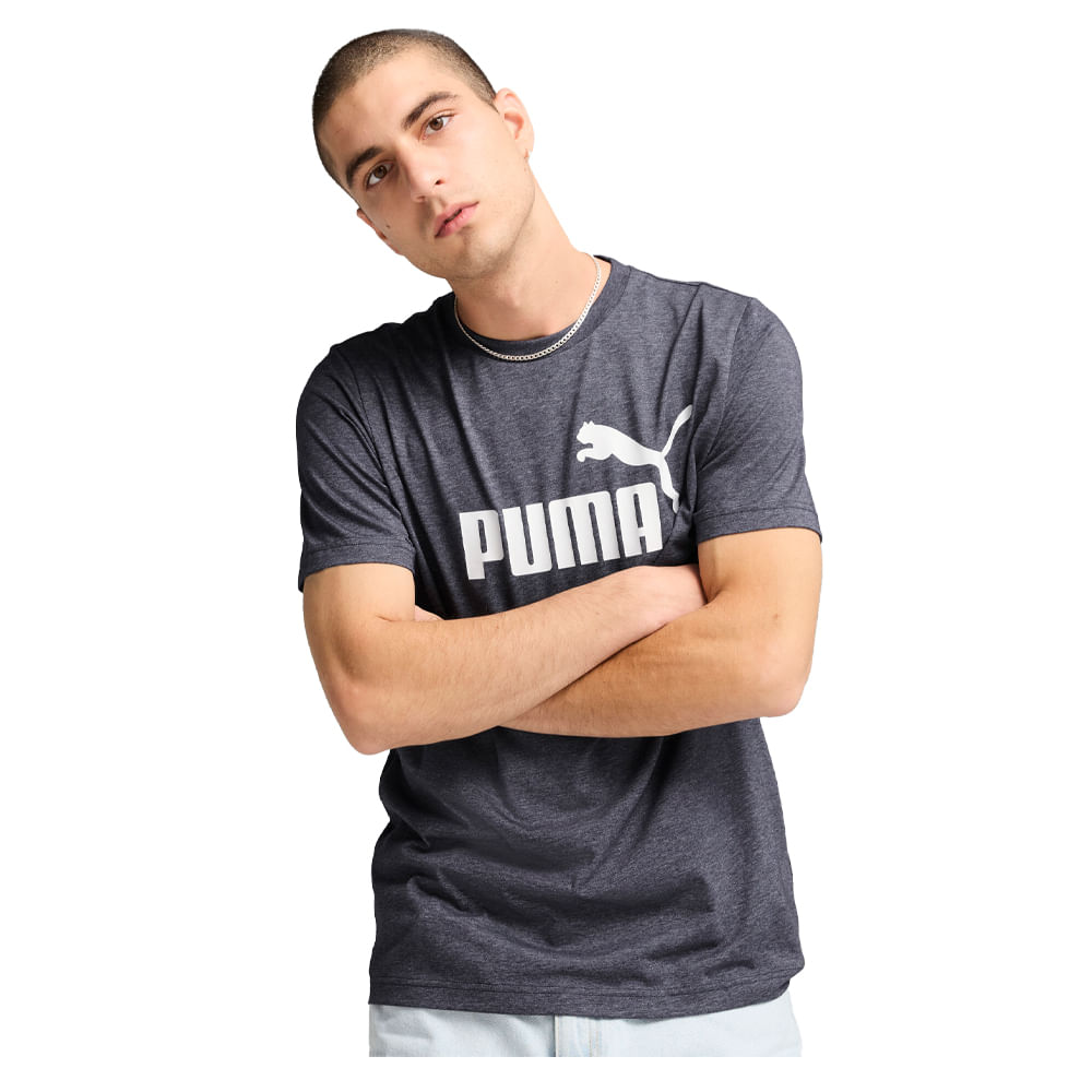 Remera Hombre Puma Logo Heather