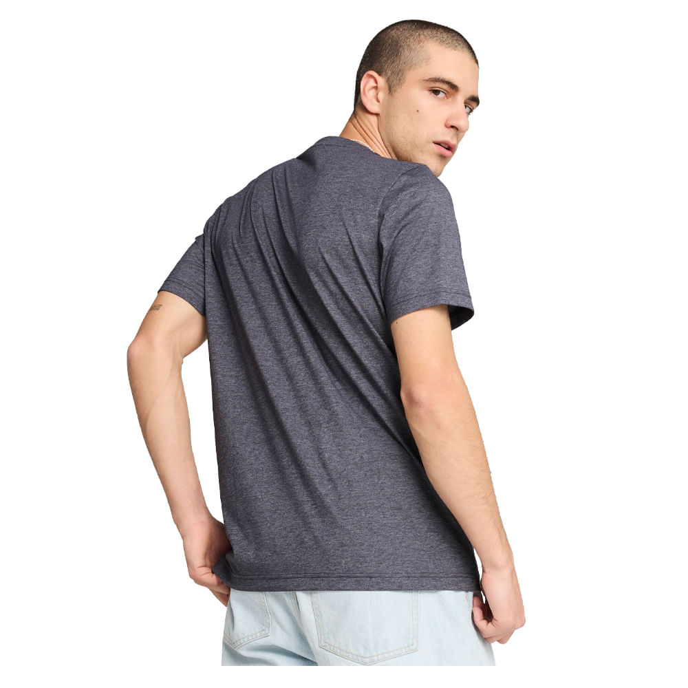 Remera Hombre Puma Logo Heather — imagen 2