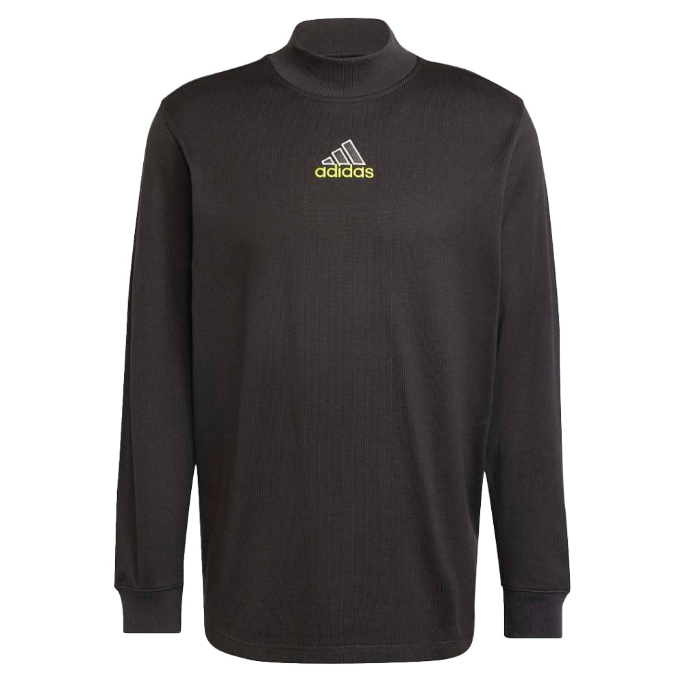 Remera Manga Larga Hombre Mock Neck