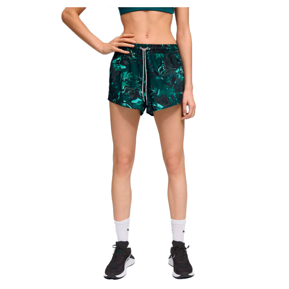 Short Mujer Puma Green Terrains Graphic — imagen 2