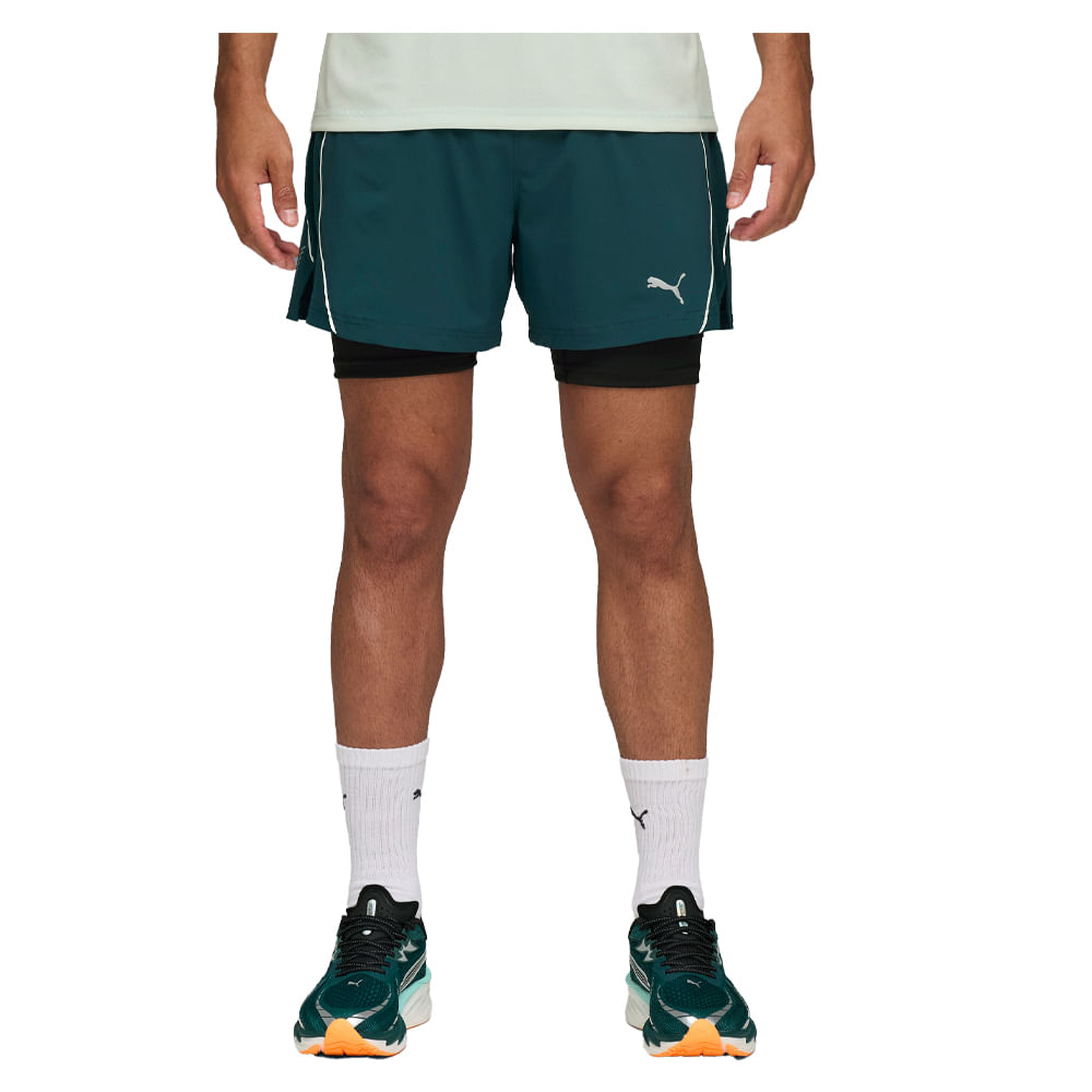 Short Hombre Puma Run Velocity 2 En 1