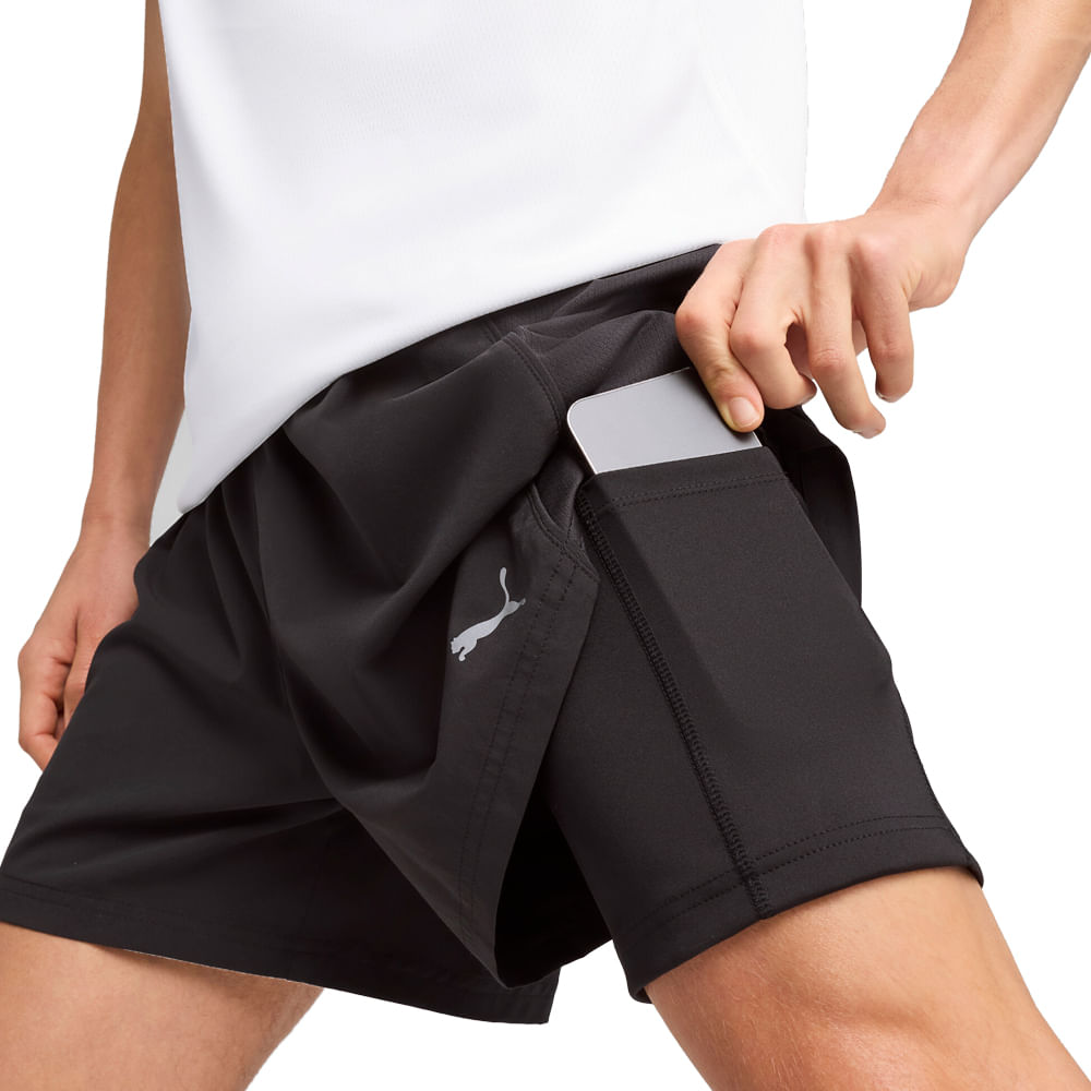Short Hombre Puma Run Velocity 2in1 — imagen 2