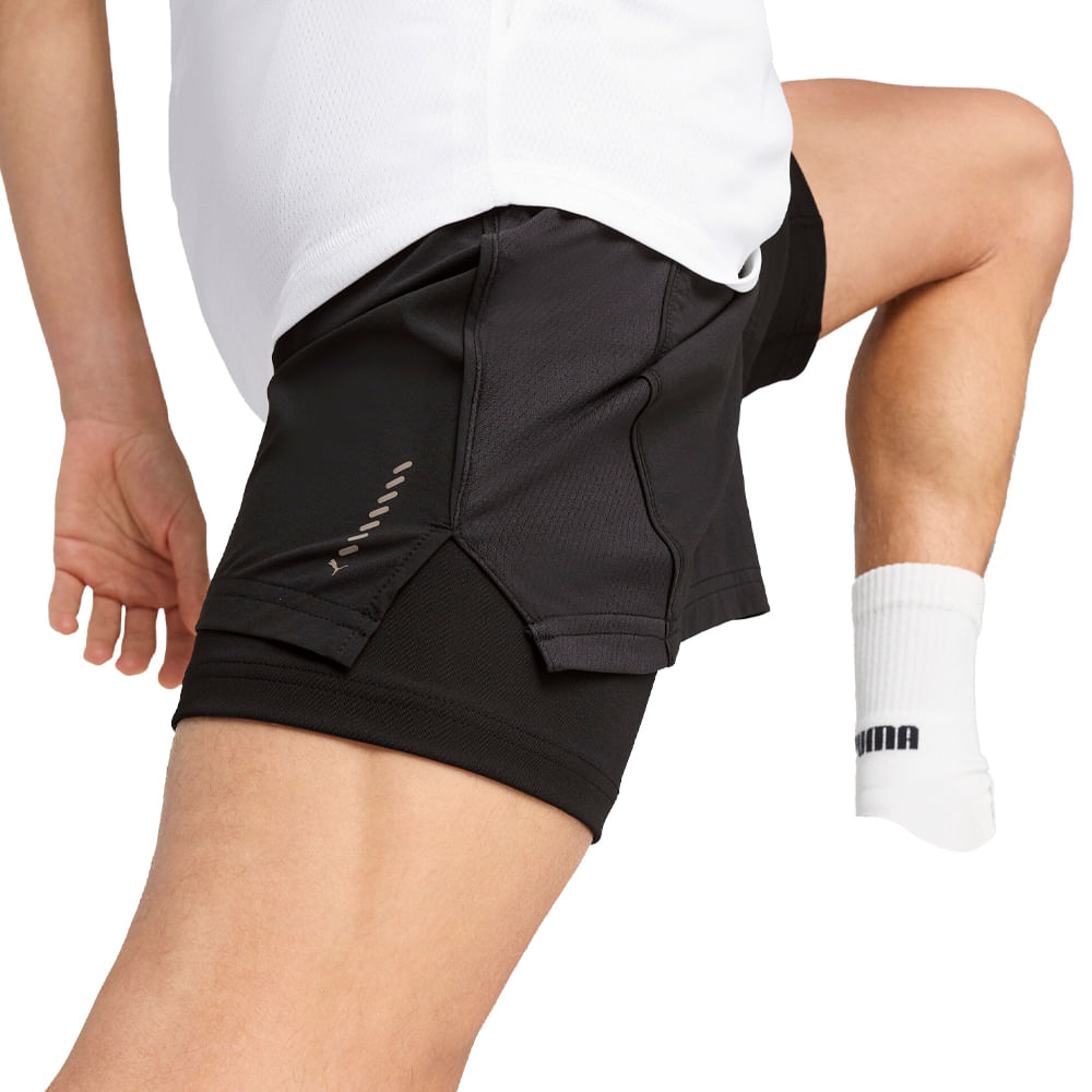 Short Hombre Puma Run Velocity 2in1 — imagen 5