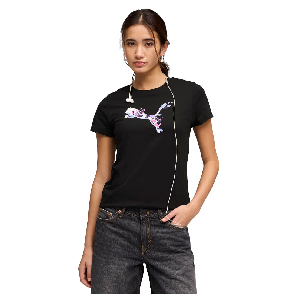Remera Mujer Puma Graphics Floral Cat