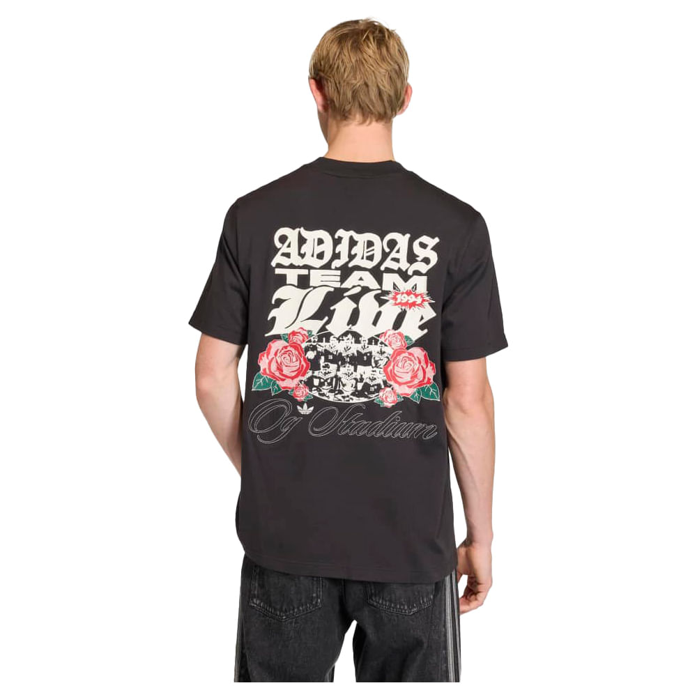 Remera Hombre adidas Gfx Roses — imagen 3