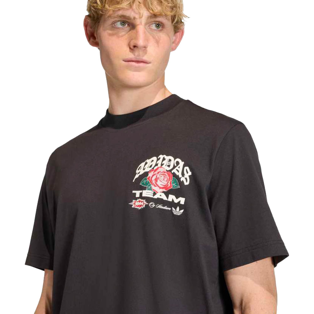 Remera Hombre adidas Gfx Roses — imagen 4