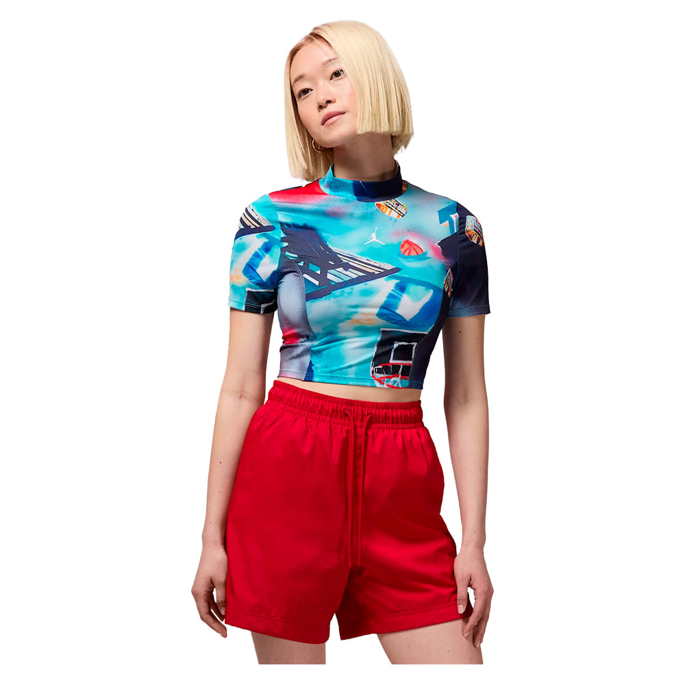 Remera Mujer Jordan Crop Knit