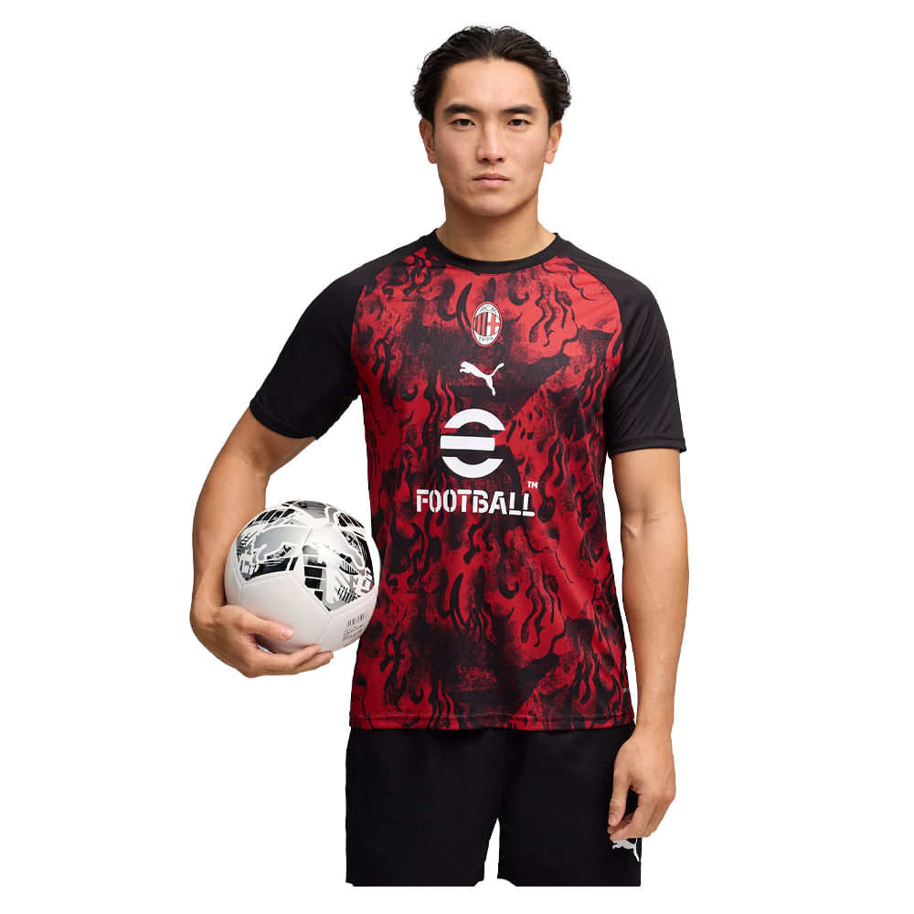 Camiseta Hombre Puma Ac Milan Warm Up
