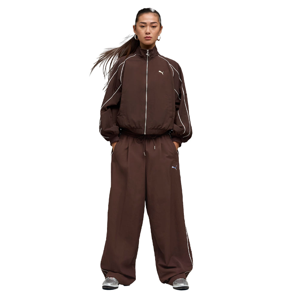 Pantalón Mujer Puma T7 Piping Relaxed — imagen 3