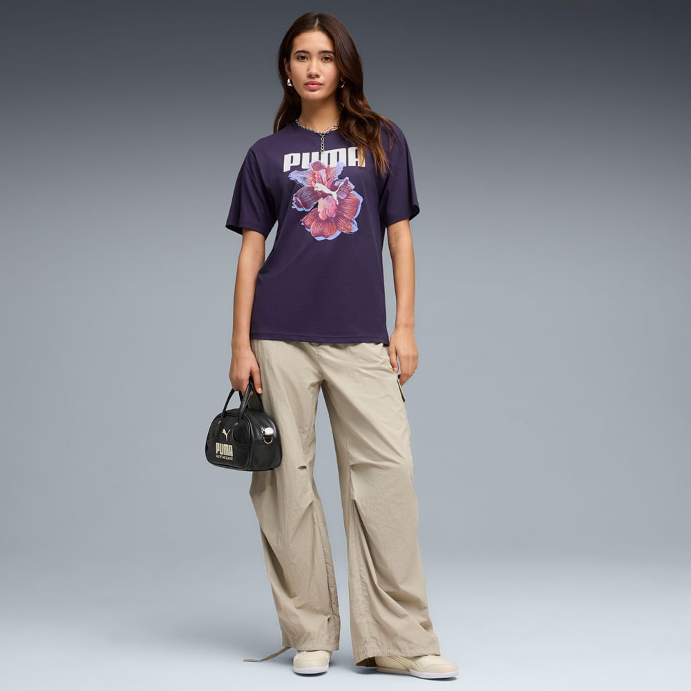 Remera Mujer Puma Graphics Relaxed Flower — imagen 3