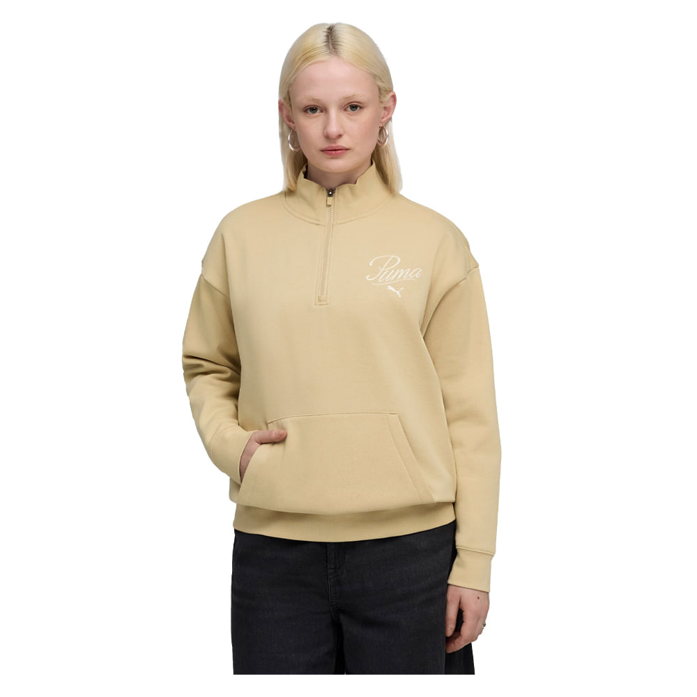 Buzo Mujer Puma Script Relaxed