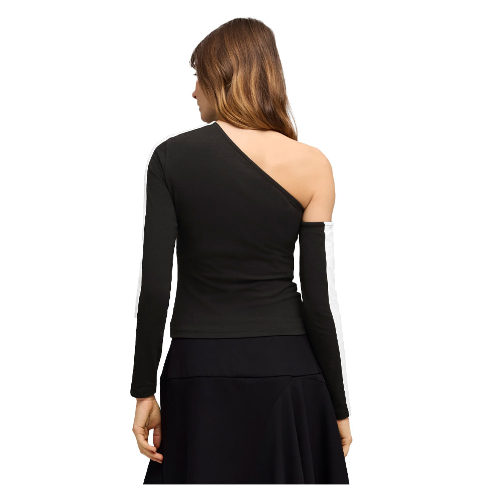 Remera Manga Larga Mujer Puma Asymmetric — imagen 2