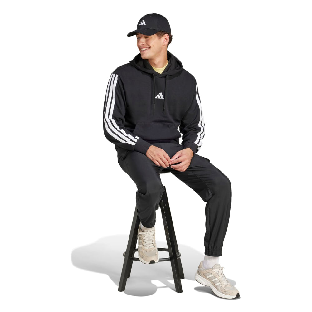 Buzo Hombre adidas Ess 3 Stripes — imagen 5