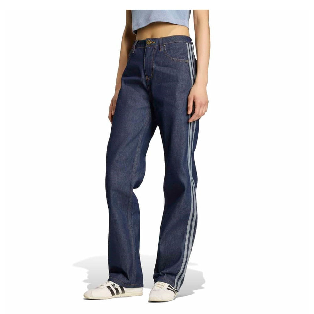 Pantalón Mujer adidas Firebird Denim Rise Straight — imagen 2