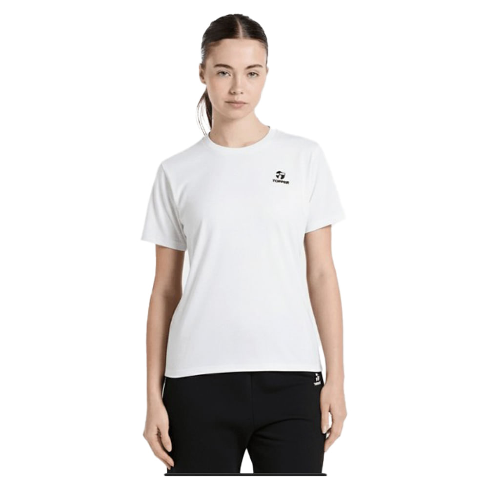 Remera Mujer Topper Basic Casual