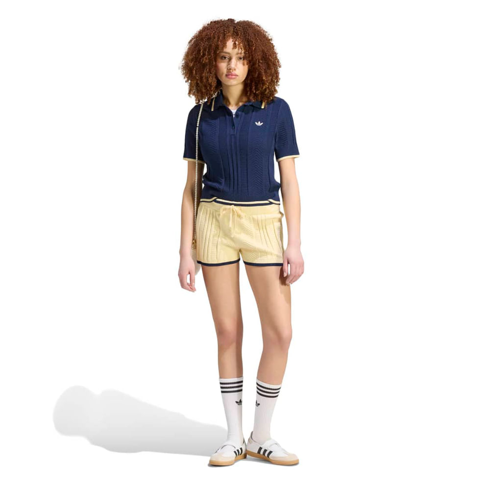 Short Mujer adidas Punto Trenzado — imagen 5